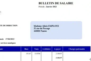 Bulletin de salaire SKILL PAIE & RH, bulletin de salaire, Silae